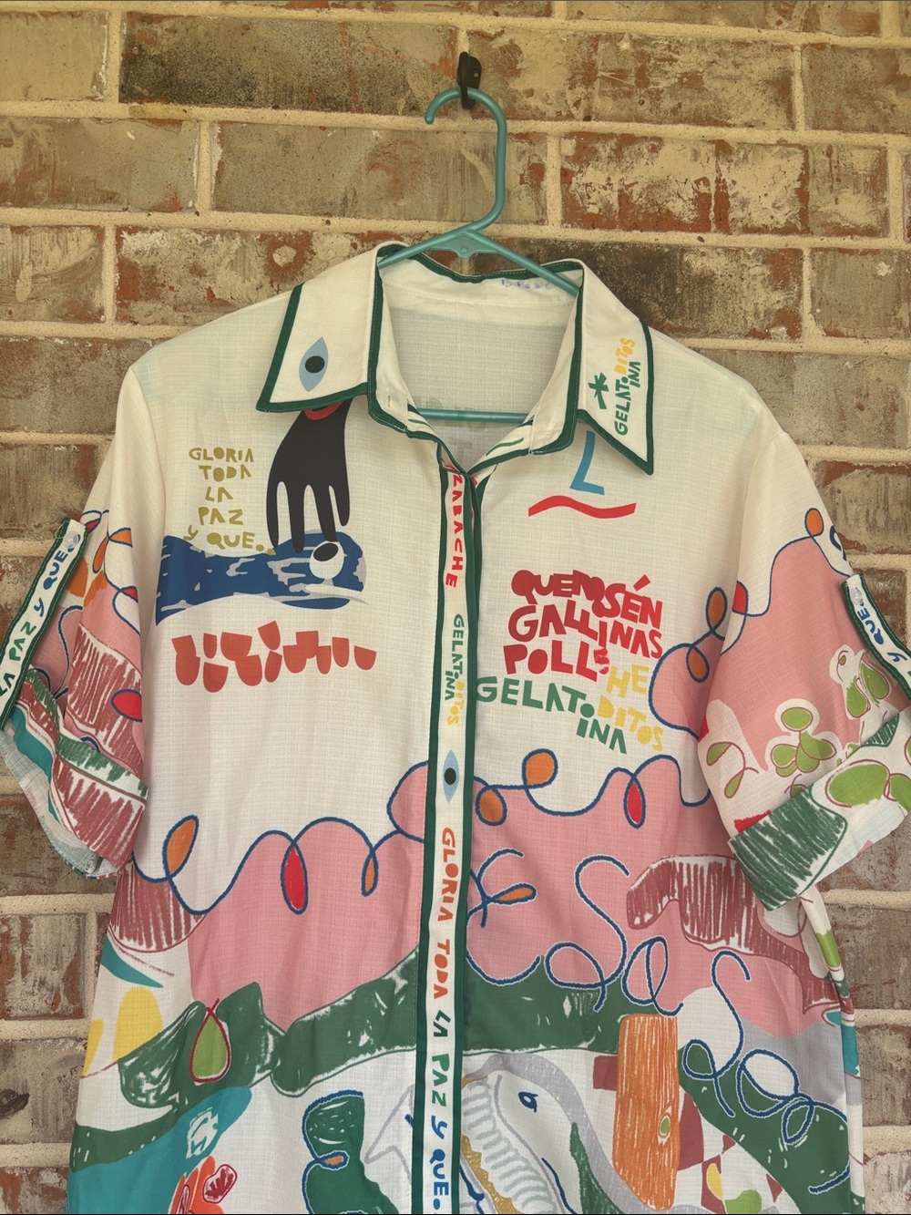 Alemais Colorful Abstract Print Short-Sleeve Shirt - Picture 2 of 7